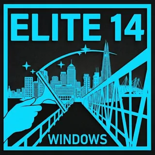 Elite 14 Windows - London skyline with squeegee